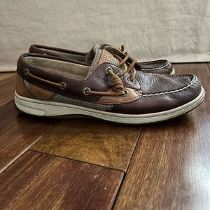 Brown leather Sperry boat shoes 7.5m